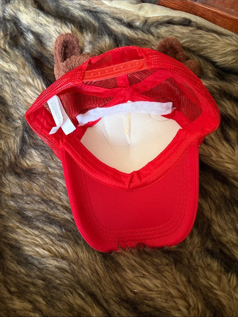 Amscan Hat Kid’s Red White Brown Comet's Flight School Antlers Adjustable